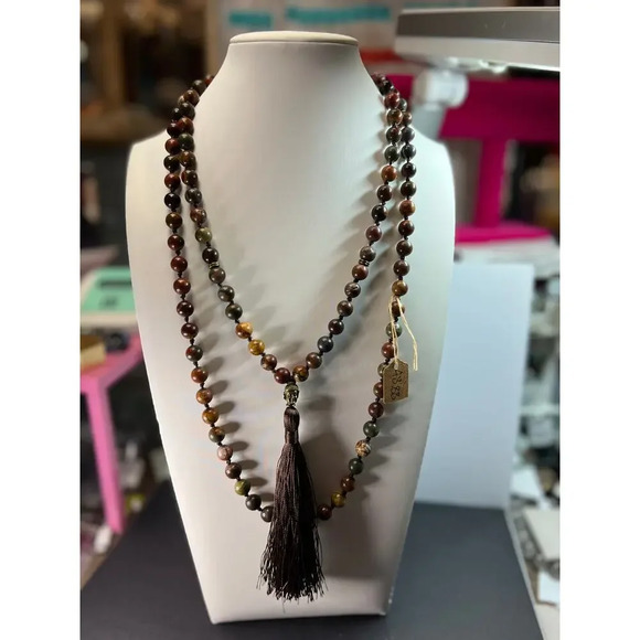 Cherry creek jasper mala necklace - Picture 8 of 10
